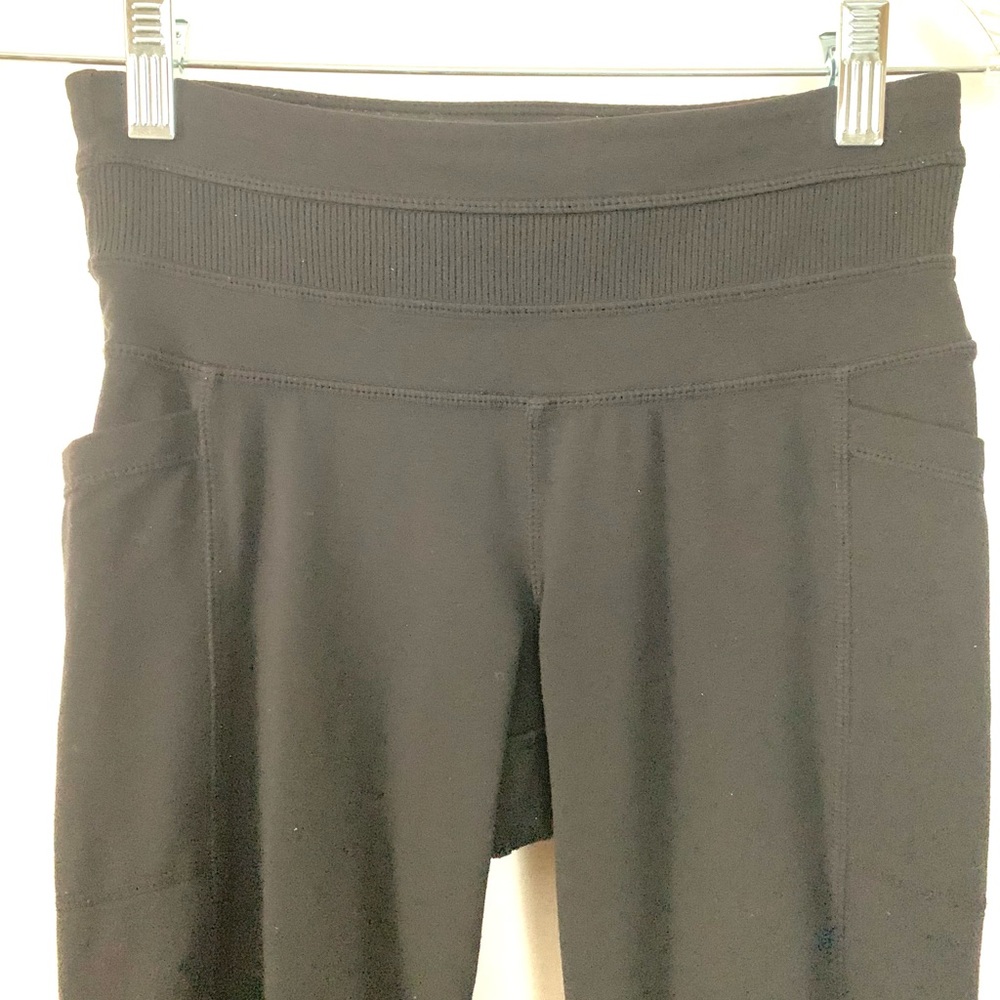 Athleta Black Excursion Tights With Side Pockets - image 2